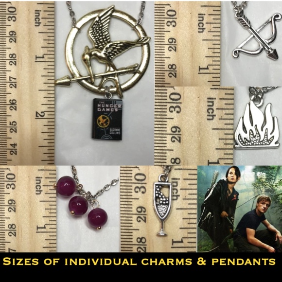 The Hunger Games by Suzanne Collins Handmade Literature Book Necklace Mockingjay - Picture 14 of 16